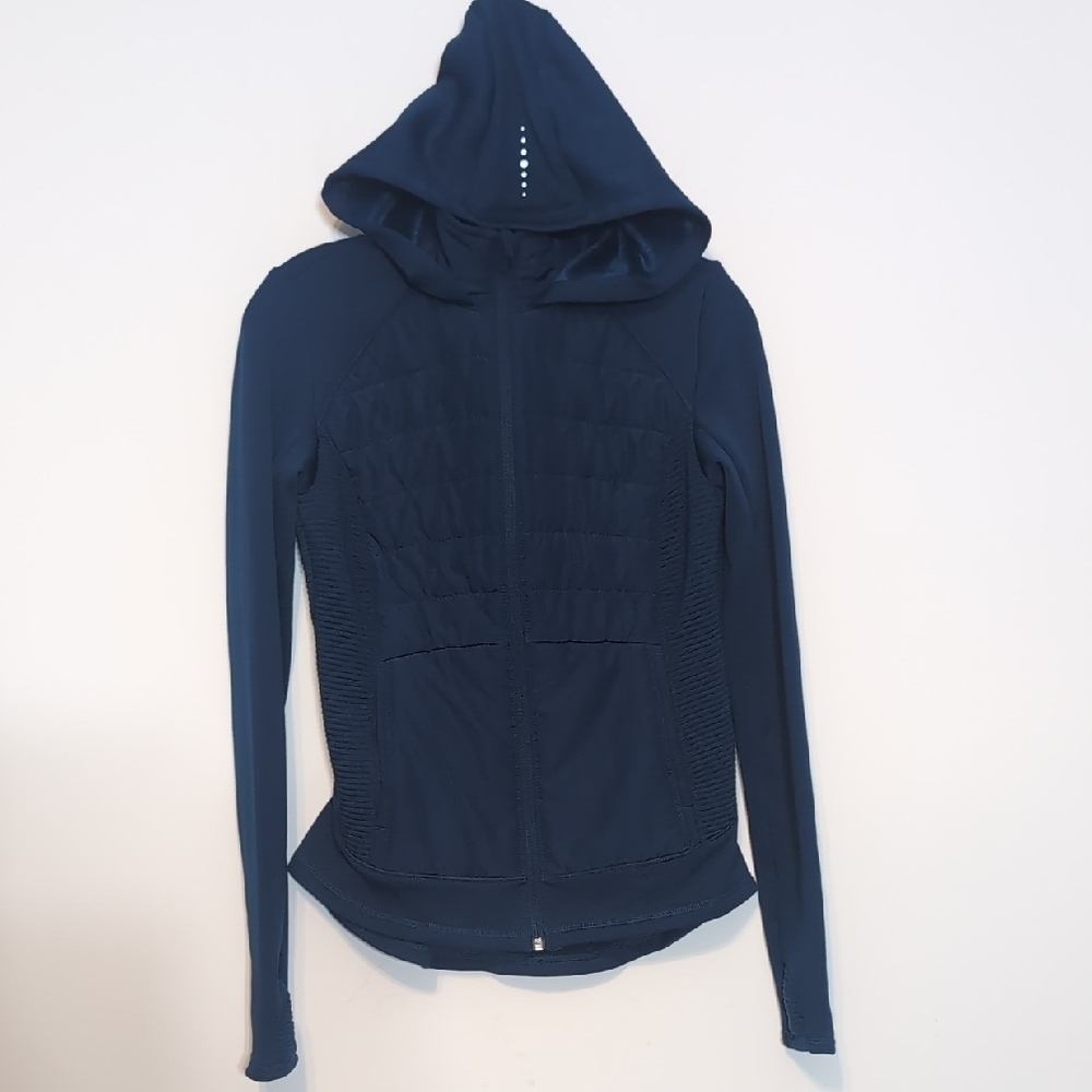 Tek Gear Teal Fleece Lined Full Zip Hoodie Jacket